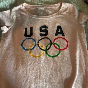 Pink youth medium Olympic t-shirt